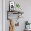 VASAGLE Coat Rack Wall Mount, Wall Hooks with Shelf, Hanging