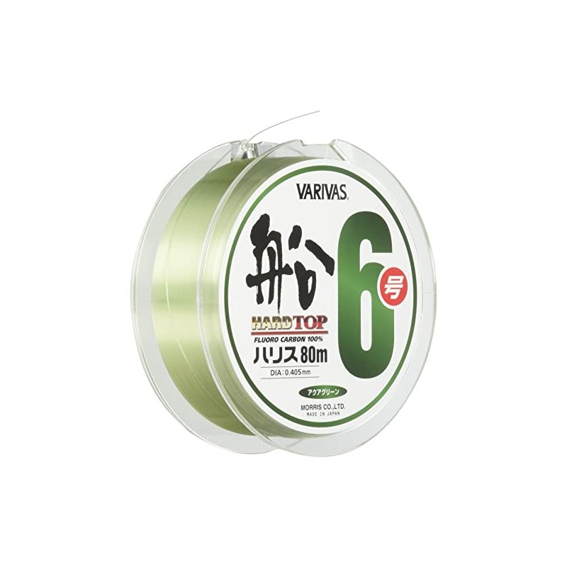 VARIVAS Harris Hardtop Ship Harris Fluorocarbon 80m No. 6 Aqua