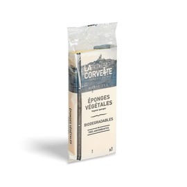 La Corvette Vegetable Sponges (Pack of 3), Dish Sponges, Eco-Friendly, Eco-Friendly