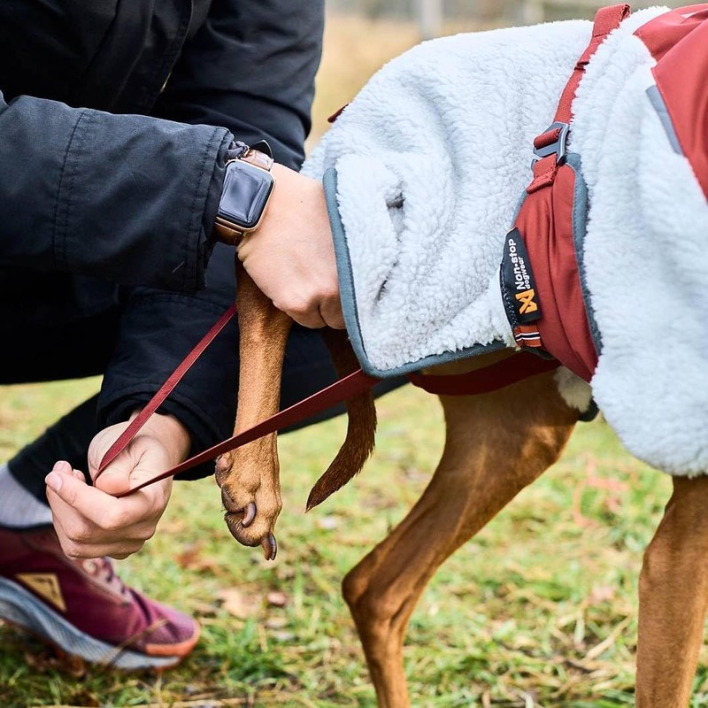 Non-stop dogwear Trekking Fleece Jacket - Gray/Wine (50)