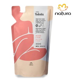 Repuesto Crema Corporal Hidratante Nutritiva Natura Tododia Nuez Pecán Cacao 400