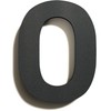 Anthracite Stainless Steel House Number 0 – Solid, Weatherproof and