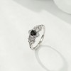 925 Sterling Silver Platinum Plated Celtic Knot Ring for Adult
