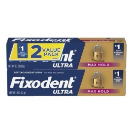 Fixodent Ultra Max Hold crema 2 pack 62g 2.2oz
