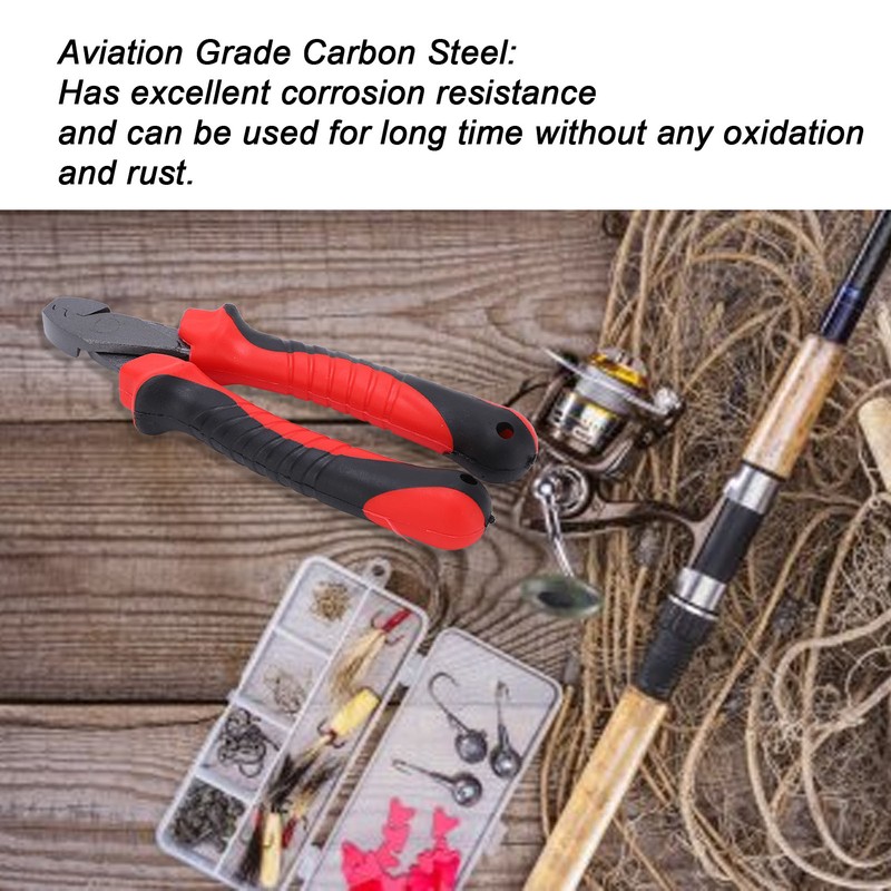 Multifunction Scissor Crimping Plier Line Hook Cutter Fishing Hook Split