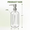 AmazerBath Soap Dispenser, 2 Pack Glass Soap Dispenser with Pump