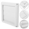 KOMBIUDA Outdoor Louvered Dryer Vent Cover Airflow Vent for Window