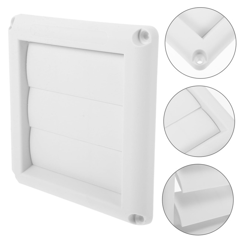 KOMBIUDA Outdoor Louvered Dryer Vent Cover Airflow Vent for Window