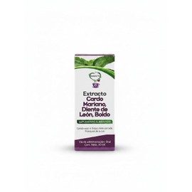 Extracto Cardo Mariano, Diente de León y Boldo, Suplemento Alimenticio, Vía Oral, 30 ml