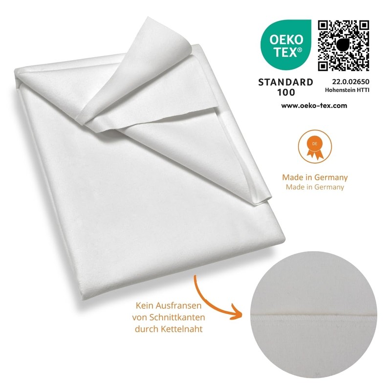 sleepling Waterproof Pocket Sheet, 70 x 100 cm, Mattress Protector,