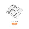 METALLIXITY 2pcs 75mm Lift Off Hinges 304 Stainless Steel Right