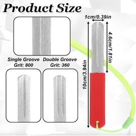 XUNKUAENXUAN Dart Sharpener, 1 Pcs V-Groove Diamond Grinding File Portable Rapid Sharpening File Dart Point Accessories Tool for Fishing
