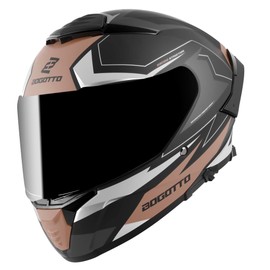 Bogotto FF118 Vilial Helmet, Matte Black / Brown, M
