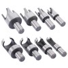 8PCS High Carbon Steel Drill Wood Plug Tenon Drill Bit