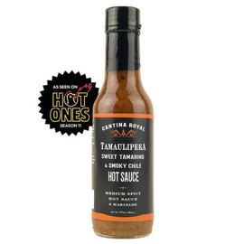 Tamaulipeka Hot Sauce - Featured Hot Ones Season 11 Sweet & Sour Tamarind and Smoky Chilli Flavor, can be used as a Spicy marinade and Dip, great on Chicken, Pork, Salmon, and paired with Cheeses and Charcuterie! - Size: 3 - Pack
