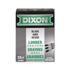 Dixon Lumber Crayons, Carbon Black, 12/Box (49400)