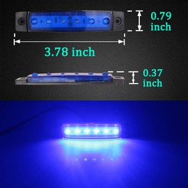 Botepon 8 luces LED de roca, luces de tira, luces de pozo de rueda, kit de subterráneo LED para carrito de golf, Jeep Wrangler, RZR, Offroad, F150, F250, moto de nieve (azul)
