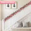 Lokeisna 2pcs Spring Paper Garland: 6ft Red, Orange & Pink