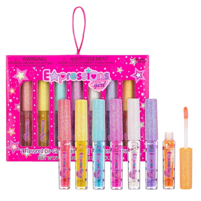 7Pc Fruity Flavored Lip Gloss Set - Lip Gloss in