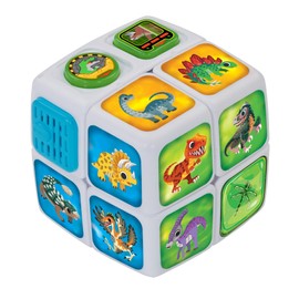 VTech Cube Adventures Dino Discoveries, Interactive Twisting Cube with Dinosaur Facts and Phrases, Activities and Quiz, Interactive Toddler Toy 4, 5, 6Plus Years, English Version
