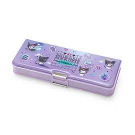 Sanrio 437468 Pencil Case, Kuromi Kuromi, 8.7 x 3.5 x 1.1 inches (22.2 x 8.8 x 2.8 cm), Kids Learning Stationery, Character 437468