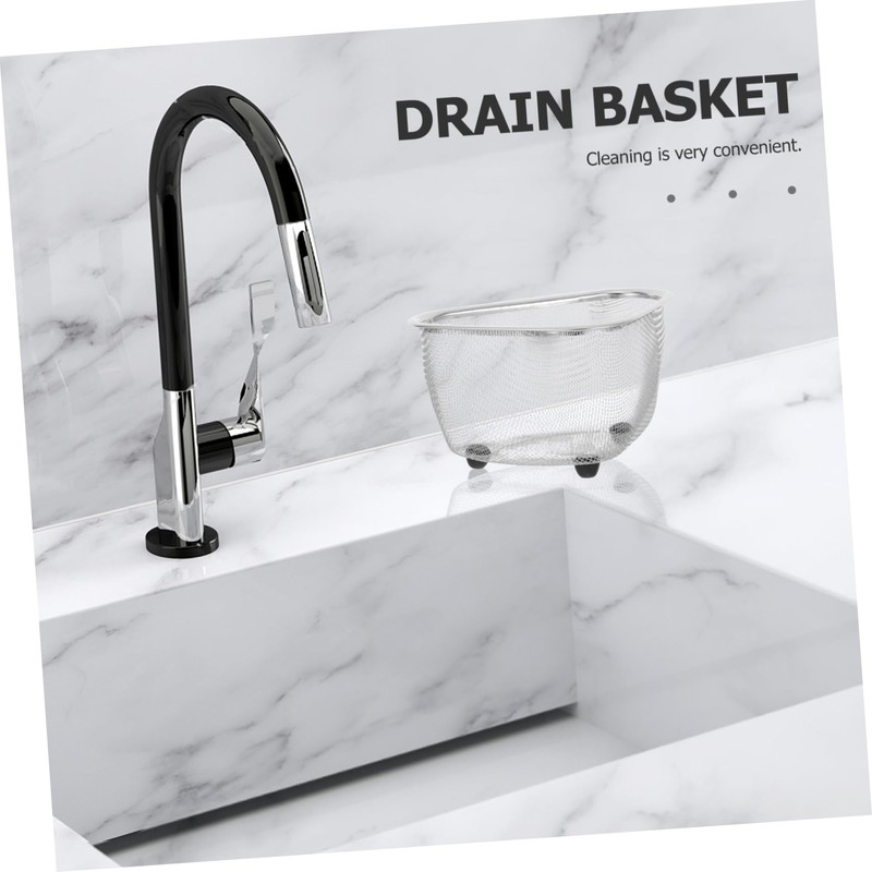 Gatuida 1Pc Sink Drainer Basket Lightweight Corner Mesh Storage for