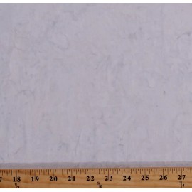 Hoffman Fabrics Cotton Batik Snow White Bali Watercolors Hand-Dyed Fabric Print BTY D307.08