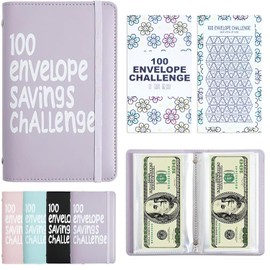100 Days Money Saving Challenge Coin Envelope Budgetstorage Book, Money Saving Binder, Easy and Fun Way to Save $10,000 or $5,050, Saving Challenge Book with Family, Friends, Bestie