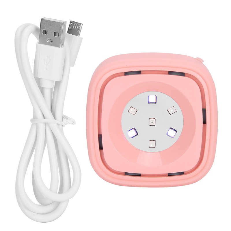 Pink UVC Cleaner Portable LED Light Ultraviolet Cleaning Lamp for