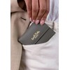 Gusti Dario Women's and Men's Leather Wallet Grey Leather, gray,