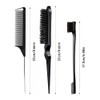Xinfox 3 Pcs Hair Styling Comb Set, Teasing Hair Brush