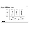 Performance Tool W5375 60pc AGC Glass Fuse Assortment (5A, 10A,