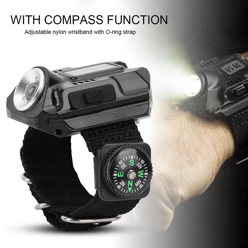 LED Wrist Watch Flashlight USB Rechargeable LED Wristlight Watch with