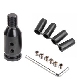 muge racing Universal Gear Shift Knob Adapter,Aluminum Alloy M12x1.25Shift Knob Adapter for Non Threaded Shifter