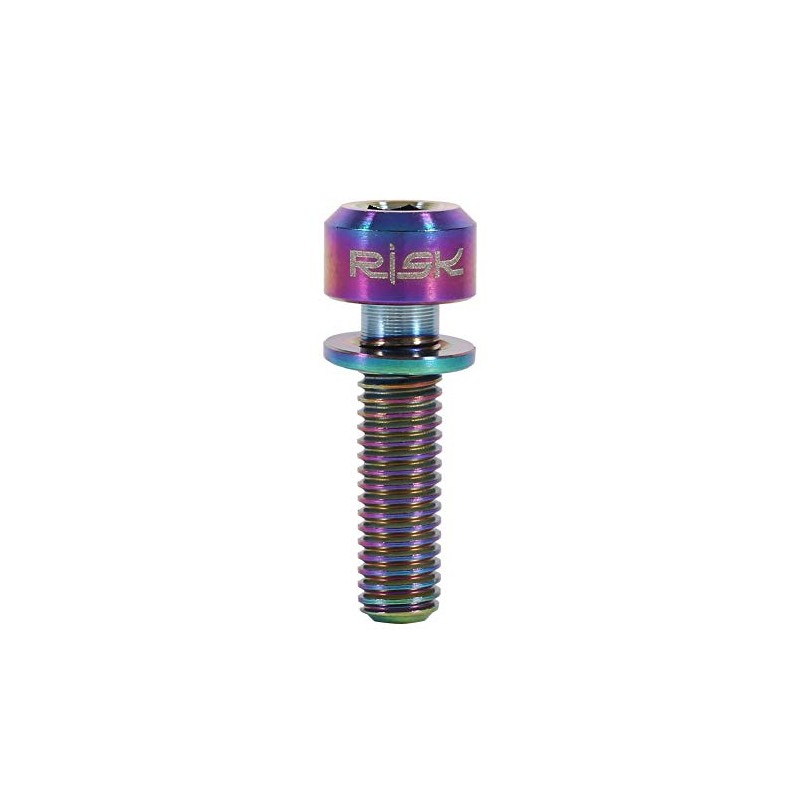 6 Pieces Bicycle Stem Screws, Titanium Alloy Bicycle Hex Cone