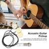 Guitar Pickup Avoid Trepanning SelfAdhesive Piezo Transducer for Acoustic Ukulele(Black