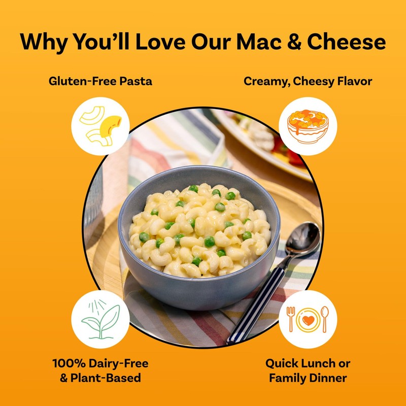 Daiya Dairy Free Gluten Free Cheddar Mac & Cheese, Vegan