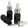 Meliars Frasco Gotero 10/30 Ml Negro Bulbo Plata/blanco (30 Pzs)