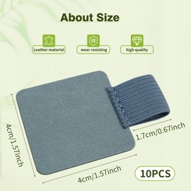 GAQWOK 10-Pack Pen Loop Holder Set, Self-Adhesive Pen Loop Holder for Notebook, Bible, And Journals - Elastic Design with 10 Colors Included