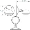 Compass CORS Hubbell Lighting LED Single Head Emergency Light,White