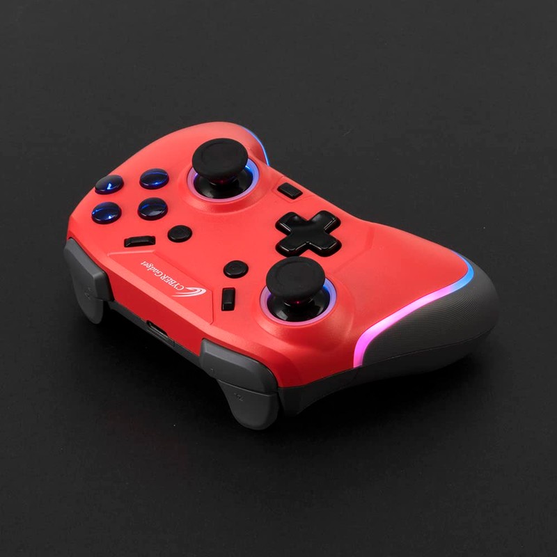 CYBER ・ ゲーミングコントローラー ミニ HG 無線タイプ (SWITCH 用) 緋色 -