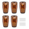 5Pcs Cab Marker Light Weatherproof Amber Teardrop Cab Top Running
