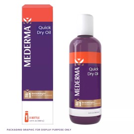 Mederma Quick Dry Oil Scar & Stretch Mark Treatment, Full Body, 3 oz (100ml)
