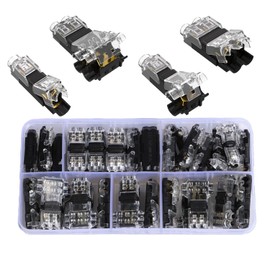 aikoolwer Low Voltage Wire Connectors Compact Toolless Automotive Electrical Solderless Wire Splice for Led Strip Audio Lighting Secure Connection I Type T Tap 1 2 Pin