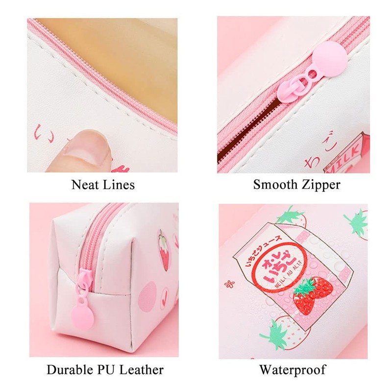 Leather Pencil Case, Aesthetic Pencil Case, Pencil Case for Girls,