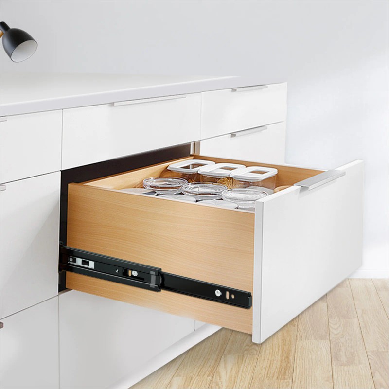 YENUO Push to Open Full Extension Drawer Slides, Side Mount