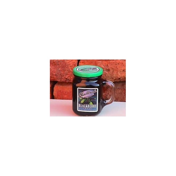 Blackburn's Preserves & Jellys 18oz Jar (Packed in a Glass Reusable Handled Mug) (Blackberry Jelly)