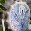 Shaman Drum Handmade Shamanic Drum with Drum Stick Leather Wood