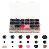 runxsam 800 pcs black safety eyes for crochet crafts, 5–12