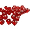20 X 12MM TRANSLUCENT DICE (Red)